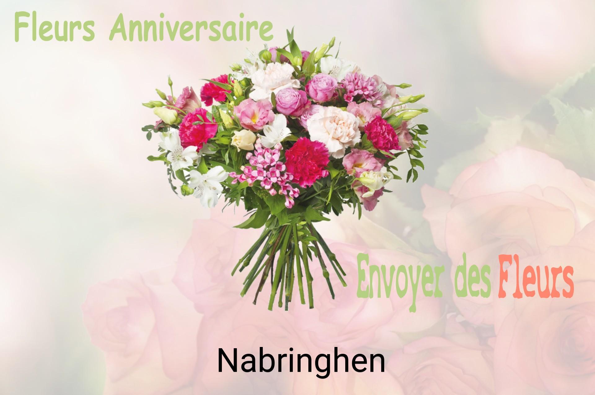 Bouquet de fleurs d’anniversaire livré à Nabringhen