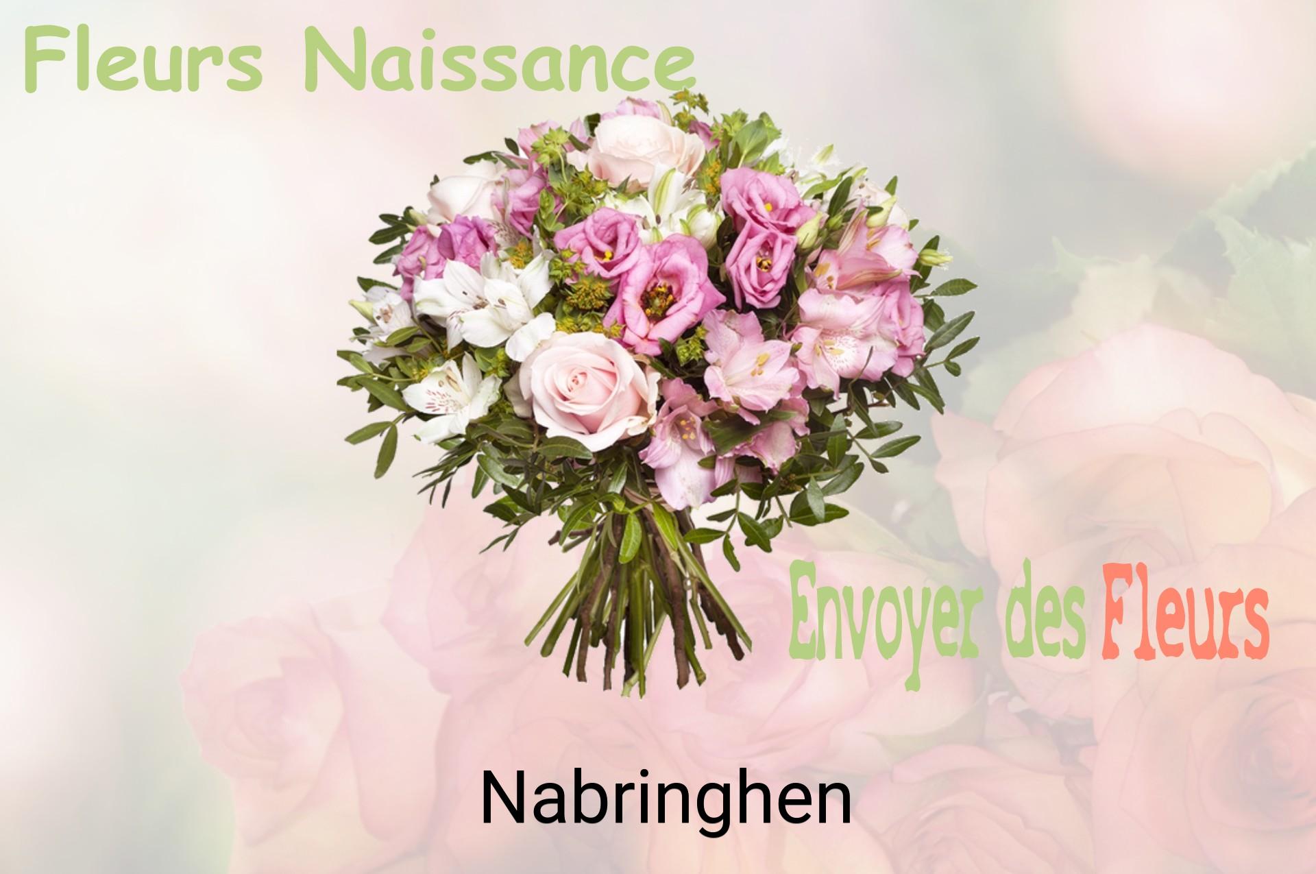 Bouquet de fleurs de naissance livré à Nabringhen